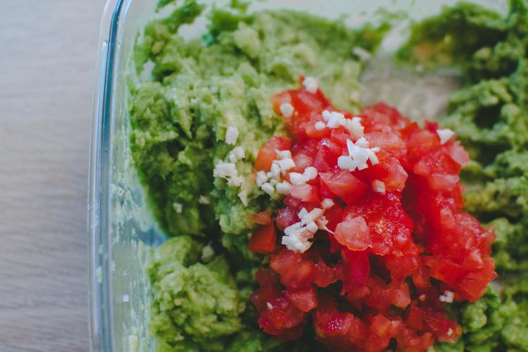 Guacamole Recipe - Made from Scratch Guacamole with Garlic, Tomatoes and Avocados