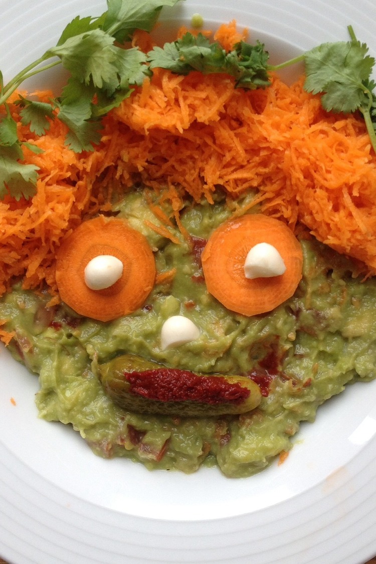 Guacamole with Carrots and Coriander