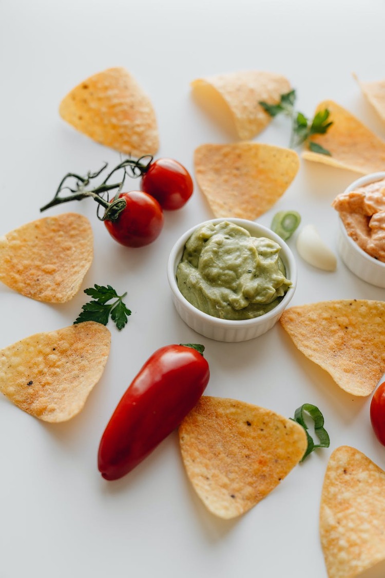 Guacamole with Chili Peppers and Cherry Tomatoes  - Guacamole Recipe