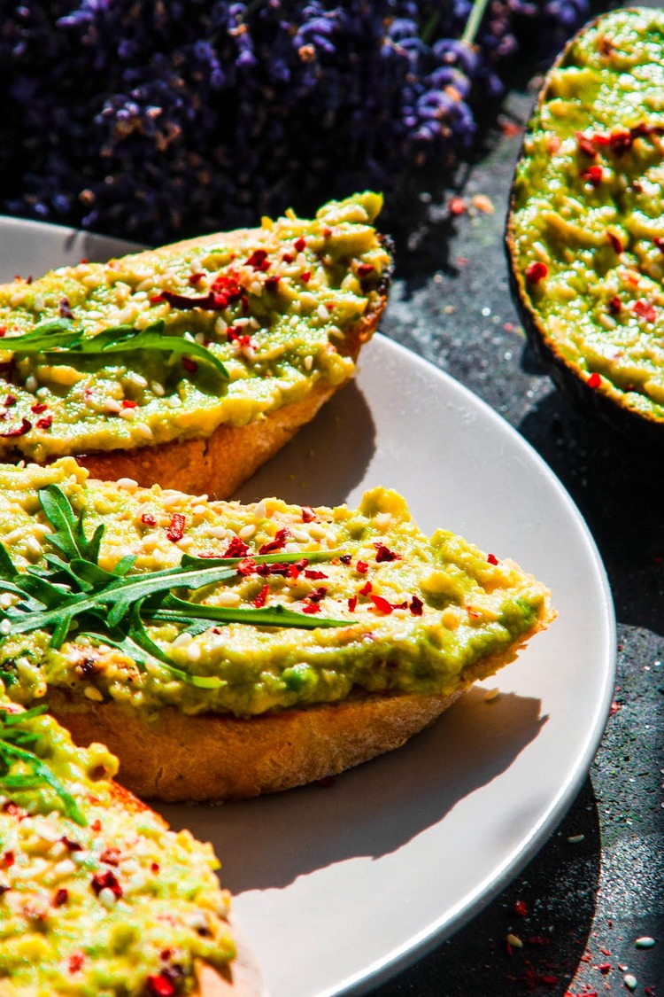 Guacamole Sandwich with Corn and Red Chili Peppers Recipe